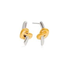 Stainless Steel Irregular Knot Hip Hop Drop Earring